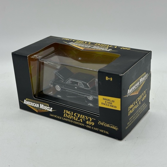 NIP 2000 ERTL 32340 American Muscle 1963 Chevy Impala 409 Metal 1:64 Diecast Car - Picture 6 of 14
